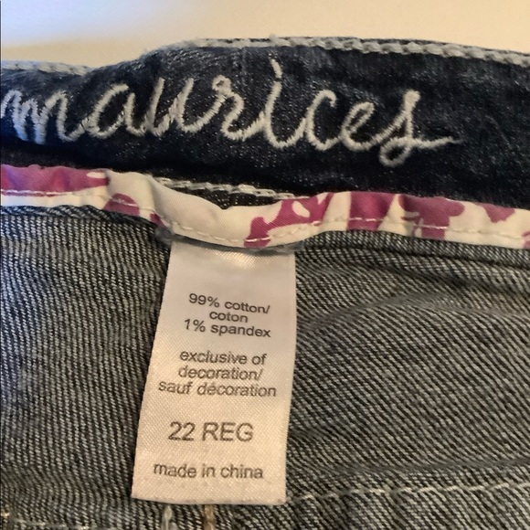 Maurices Dark Wash Straight Leg Plus Size 22 Jeans - Picture 8 of 8